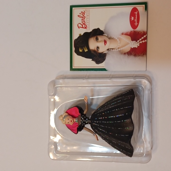NIB L@@K! Hallmark Keepsake Ornament Holiday Barbie Collector's Series 1998 WOW! - Picture 2 of 15